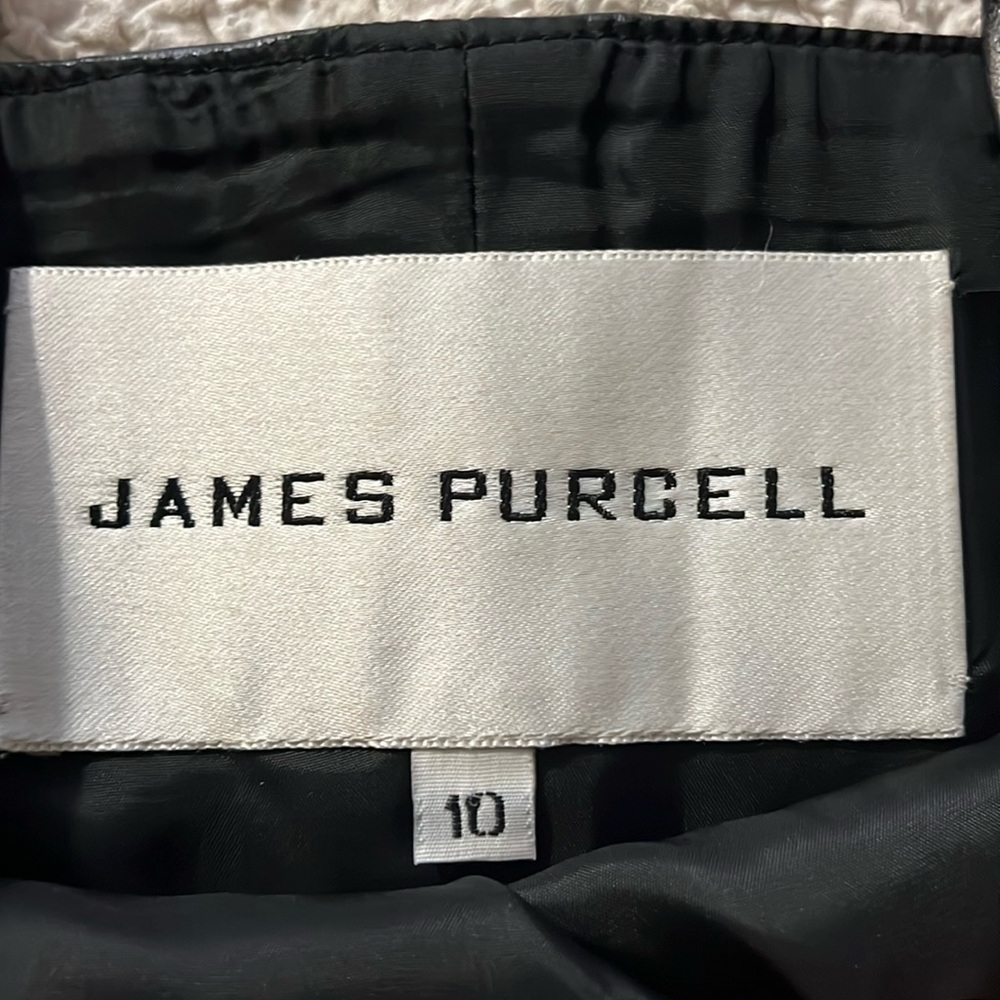 James Purcell leather tank top. Pewter color